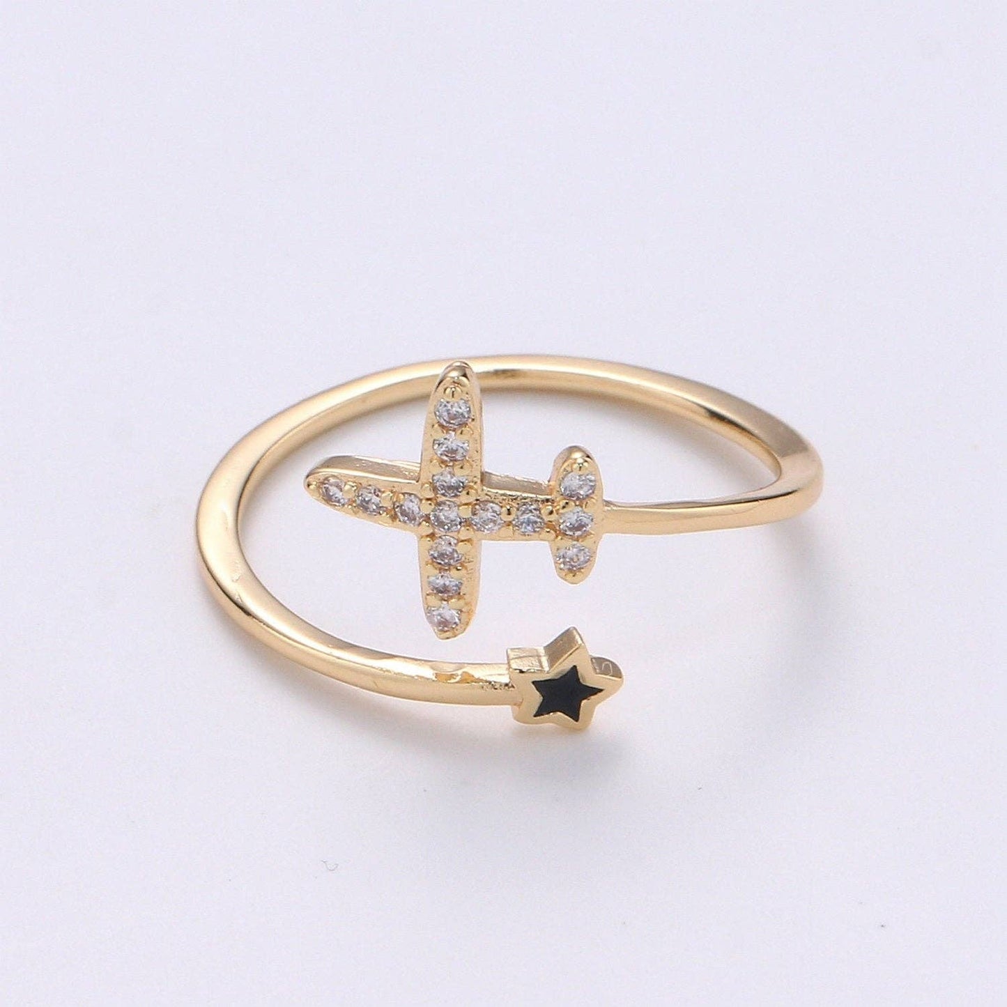 Dainty Airplane Ring