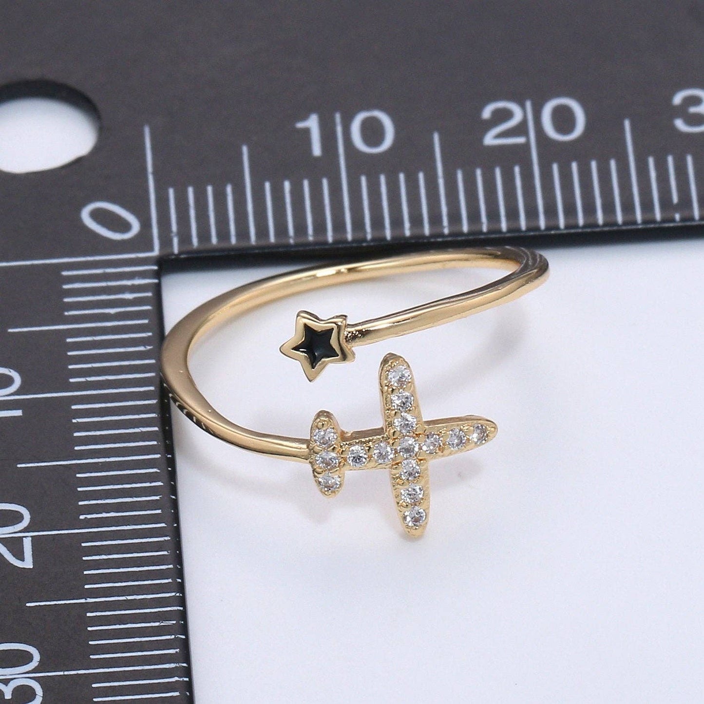 Dainty Airplane Ring